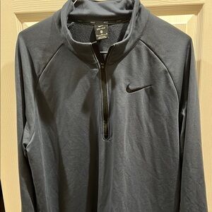 Nike Men's Dri-fit Gray 1/2 zip up jacket